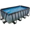 EXIT Stone pool 400x200x122cm with sand filter pump - pilkas