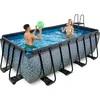 EXIT Stone pool 400x200x122cm with sand filter pump - pilkas