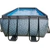 EXIT Stone pool 400x200x122cm with sand filter pump - pilkas