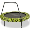 EXIT Tiggy Junior trampoline with bar ø140cm - juodas/žalias
