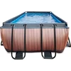 EXIT Wood pool 400x200x122cm with filter pump - ruda