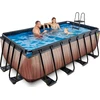 EXIT Wood pool 400x200x122cm with filter pump - ruda
