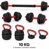 Fitker Reguliuojamas hantelis, štanga ir giria, rinkinys 3-in-1