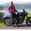 Apverčiamas motociklininko šalmas W-TEC Pezzon Magenta