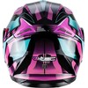 Apverčiamas motociklininko šalmas W-TEC Pezzon Magenta