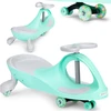 Gravity ride vaikiška transporto priemonė LED ratai žalia ECOTOYS