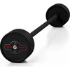 Gumuotas tiesus štangos grifas 25 kg, matinis juodas – Marbo Sport