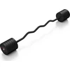 Guminuota lenkta štanga 50 kg, matinė juoda - Marbo Sport
