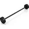 Gumuotas tiesus štangos grifas 15 kg, matinis juodas - Marbo Sport