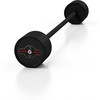 Guminis tiesus štangos grifas 35 kg, matinis juodas - Marbo Sport