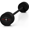 Gumuotas tiesus štangos grifas 40 kg, matinis juodas - Marbo Sport