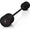 Gumuotas tiesus štangos grifas 55 kg, matinis juodas, Marbo Sport