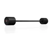 Gumuotas tiesus štangos grifas 55 kg, matinis juodas, Marbo Sport