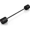 Gumuotas tiesus štangos grifas 55 kg, matinis juodas, Marbo Sport