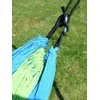 Hamakas Cattara Nylon – žalias-mėlynas 275 x 137 cm