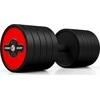 Gumuotas hantelis Marbo Sport, raudonas, 42,5kg