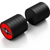 Gumuotas hantelis Marbo Sport, raudonas, 45 kg