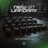 HEX 10 kg guminis ketaus hantelis - UpForm