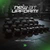 HEX 15 kg guminis ketaus hantelis - UpForm