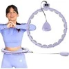 HHM14 HULA HOOP VIOLETINIS MAGNETINIS SU SVORIU + SKAITIKLIS HMS