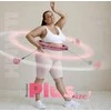 HHW11 PLUS SIZE HULA HOOP LIGHT Rožinis WITH WEIGHT HMS