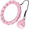 HHW11 PLUS SIZE HULA HOOP LIGHT Rožinis WITH WEIGHT HMS