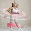 HHW11 Plus Size šviesiai rožinis hula lankas su svoriu HMS