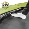 Įleidžiamas batutas EXIT Silhouette ø427 cm su apsauginiu tinklu, žalias