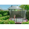 Įleidžiamas batutas EXIT Silhouette ø427 cm su apsauginiu tinklu, rožinis