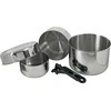Indų rinkinys BasicNature Stainless Steel Biwak 3