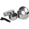 Indų rinkinys BasicNature Stainless Steel Biwak 2