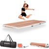 Pripučiamas mankštos kilimėlis inSPORTline Airstunt 300 x 100 x 10 cm Mocha Mousse