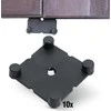 Insportline Connector Set for Luxteko Waffle Floor Mats – 10 Pcs.