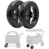 Insportline Replacement Front Wheels for StrollKidz and StrayPaws Transport Wagons 4.5 x 19 cm (2 x 8 in) – Set of 2