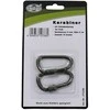Karabinas D MFH užsukamu užraktu, žalias, 6mmx6cm