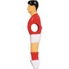 Keičiamas stalo futbolo žaidėjas Buffalo, raudonas/baltas, 13 mm, 4 vnt