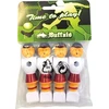 Keičiamas stalo futbolo žaidėjas Buffalo, raudonas / baltas, 16 mm, 4 vnt.