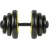 Keičiamo svorio hantelis inSPORTline 3–18 kg Juodas-Žalias