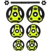Keičiamo svorio hantelis inSPORTline 3–18 kg Juodas-Žalias