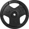 Ketaus svorio diskas inSPORTline Hamerton, juodas, 25 kg, 30 mm