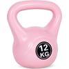 Kettlebell 12 kg, treniruoklis, hantelis, svarmuo, rožinis, ModernHome