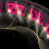Lankas mankštai HMS HHM16 su svareliu ir skaitikliu, juodas/rožinis