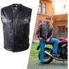 Leather Motorcycle Vest W-TEC Delasola