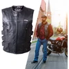 Leather Motorcycle Vest W-TEC Trabacho