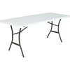 Lifetime sulankstomas stalas Amy baltas 182x76x74cm