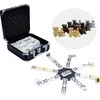 Longfield Mexican Train Double 12 juodos spalvos dėklas