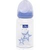 Lorelli Classic Stiklinis maitinimo buteliukas Lorelli, su anti-colic čiulptuku, 120 ml, mėlynas