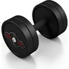 Marbo Sport Gumuotas hantelis Marbo - 15 kg, juodas