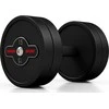 Marbo Sport Gumuotas hantelis Marbo - 15 kg, juodas