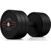Marbo Sport Gumuotas hantelis Marbo - 22,5kg, juodas